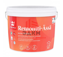 Tikkurila Remontti Assa / Тиккурила Ремонтти Ясся полуматовая краска для стен и потолков 2,7 л