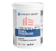 Vincent Decor Vernis Craquelure Classique / Винсент Декор лак кракелюр для эффекта микро трещин 1 л