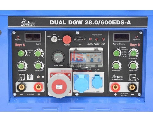 Двухпостовой дизельный сварочный генератор TSS DUAL DGW 28/600EDS-A Двухпостовой дизельный сварочный генератор TSS DUAL DGW 28/600EDS-A