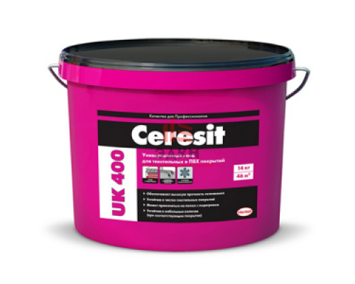 Ceresit UK 400 / Церезит клей универсальный для линолеума и ковролина 14 кг