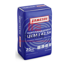  Цемент ЦЕМ I 42.5 H/ ПЦ 500 “ZAMESOV” - 25 кг.