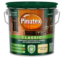 Pinotex Classic / Пинотекс Классик фасадная пропитка для дерева защита до 8 лет 2,7 л