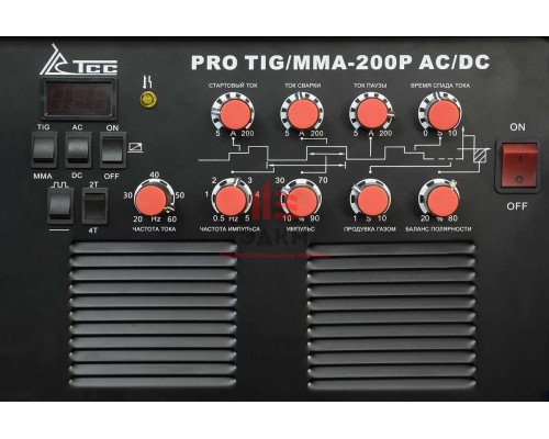 Аппарат TIG сварки алюминия TSS PRO TIG/MMA-200P AC/DC