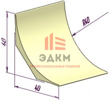 Плинтус для завода покрытия на стену ТК 40