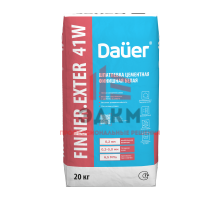Цементная финишная шпатлевка Dauer Finner 41W белая, 20 кг