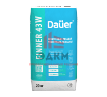 Гипсовая выравнивающая шпатлевка Dauer Finner 43w белая 20 кг