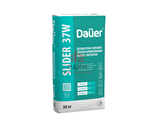 Dauer SLIDER 37W Штукатурка гипсовая ручного нанесения легкая белая