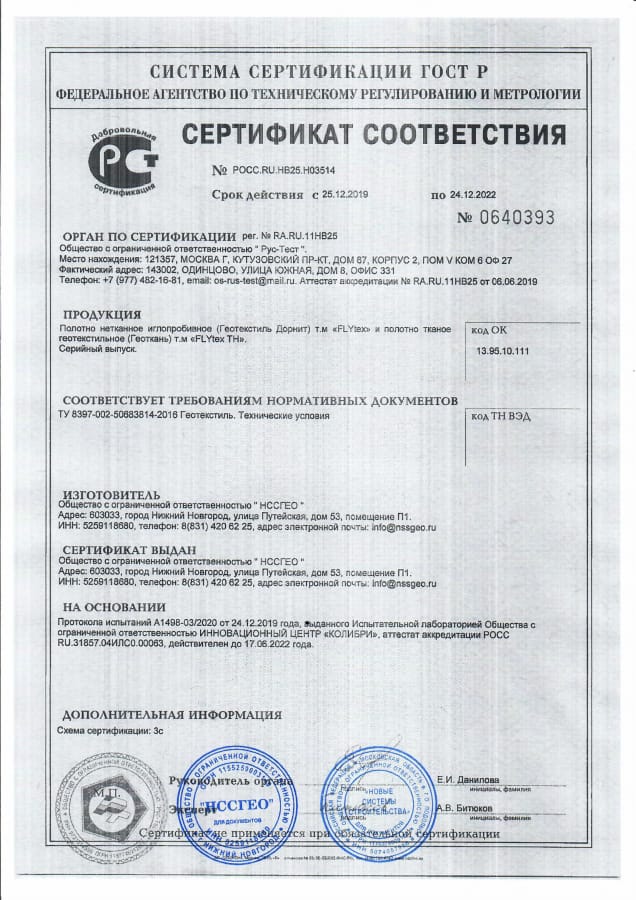 Сертификат N115